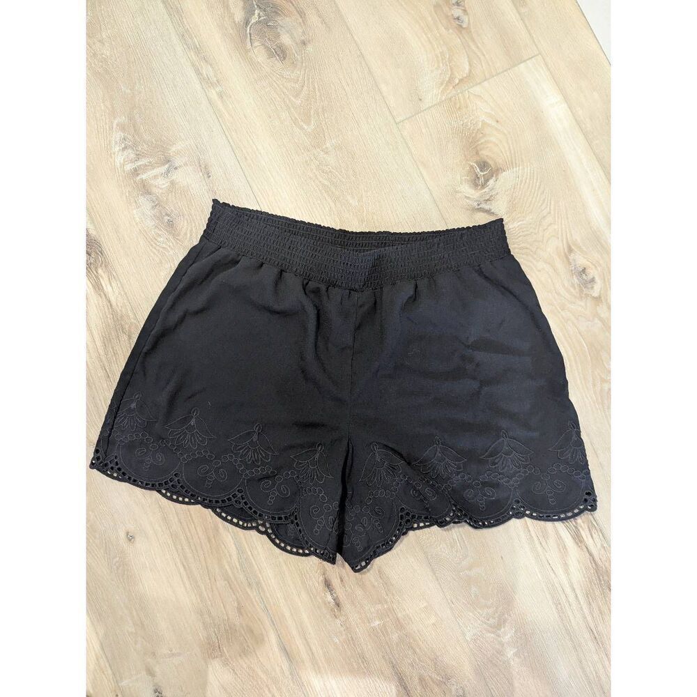 Ruff Hewn Eyelet Embroidered Shorts Boho Gypsy